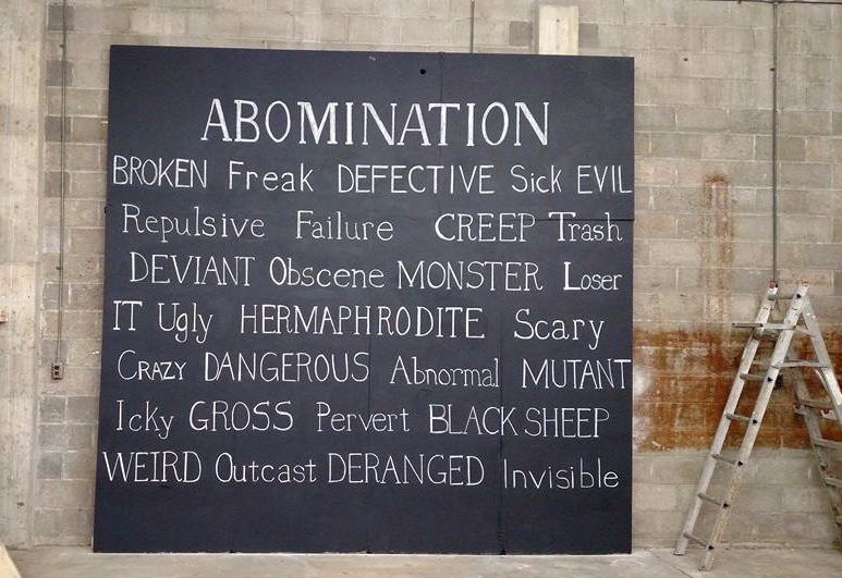 Chalk Board for Intersex Awareness Day 2015