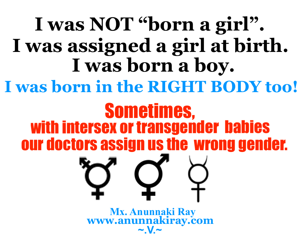 I was NOT born a girl...