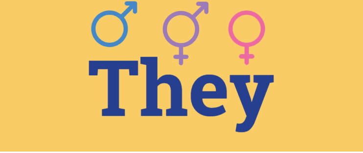 They as a singular pronoun.