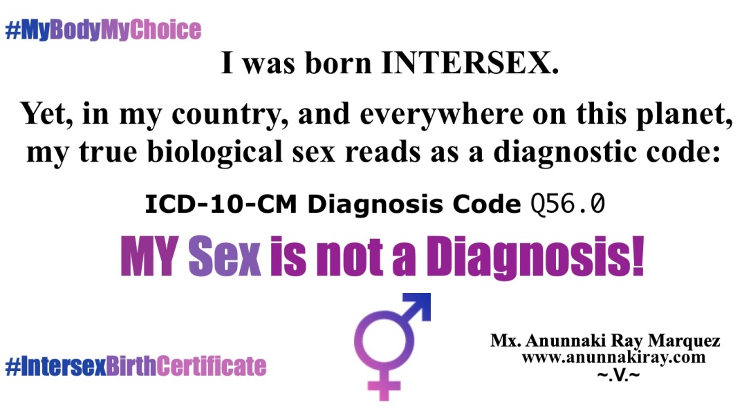 My Sex is not a Diagnosis! Diagnostic Code