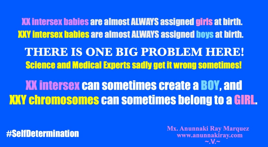 XX Intersex Boys and XXY Intersex Girls