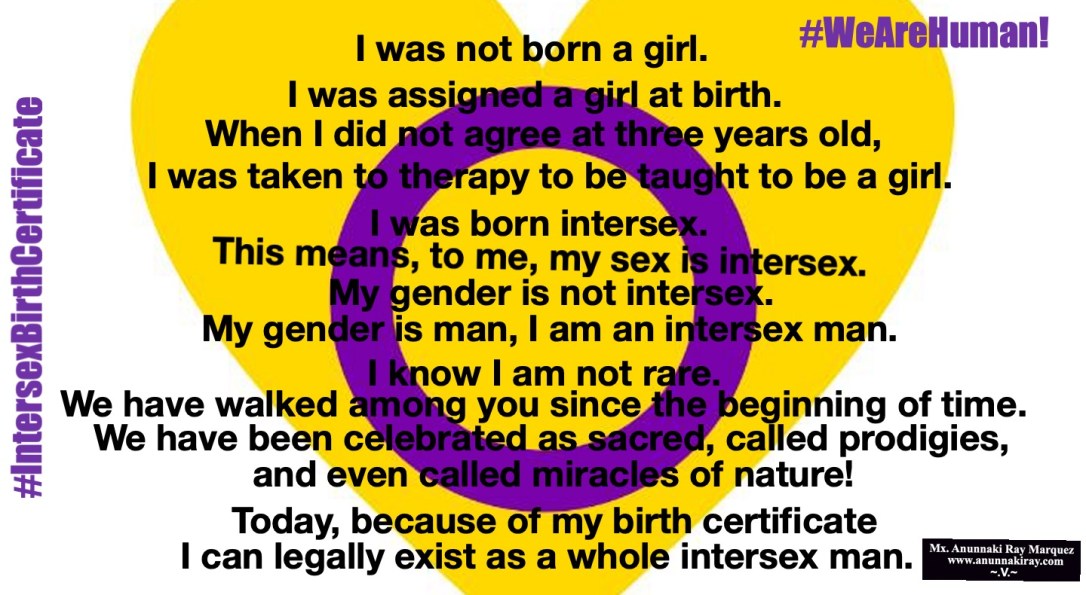 I legally exist as an intersex man