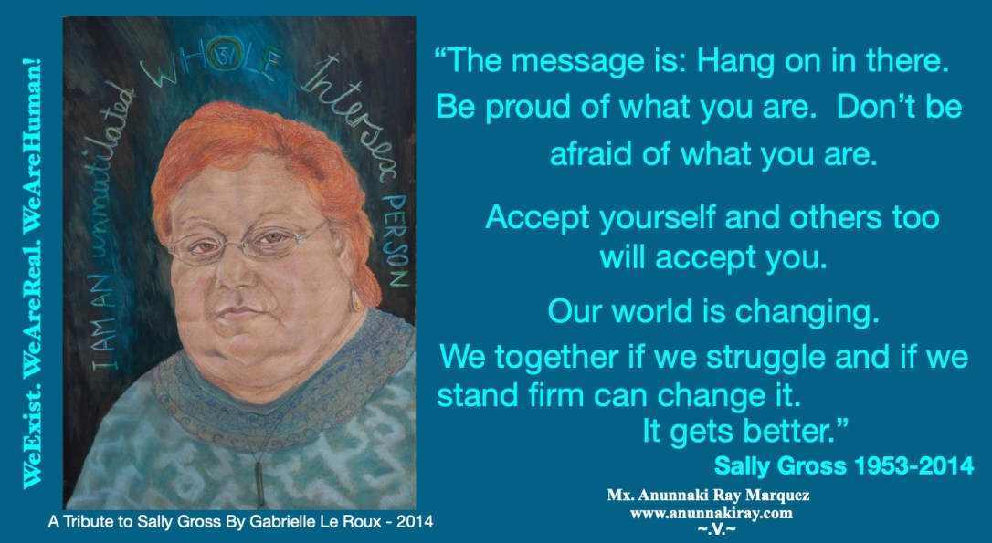 Sally Gross Tribute Painting and Quote