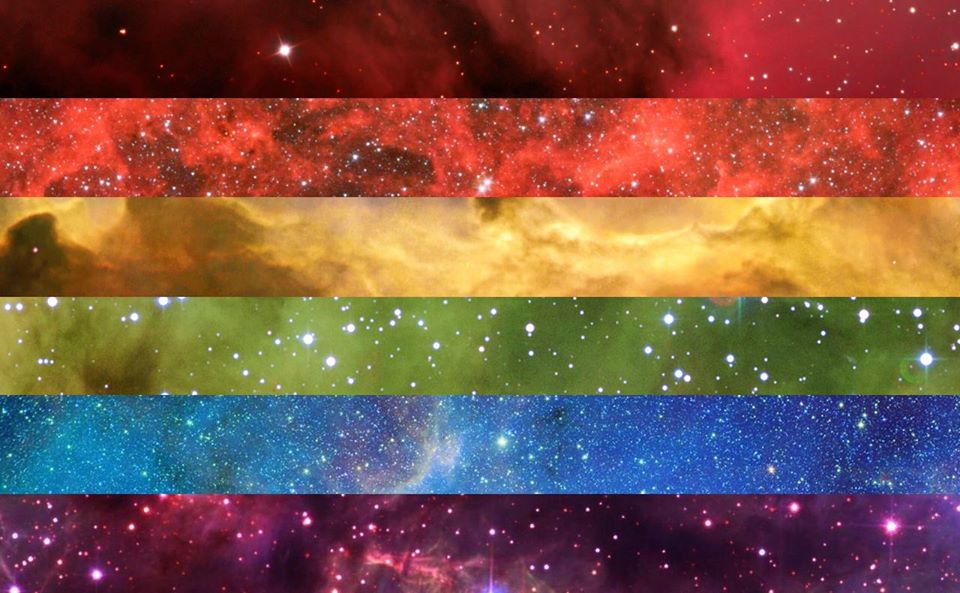 Rainbow Pride Flag | Pride Space Flags Created By Laurie Raye
