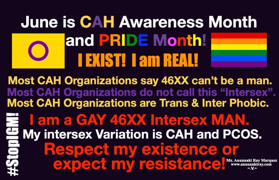 CAH Awareness Month & June Pride Month