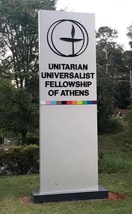 This image has an empty alt attribute; its file name is uufa-road-sign.jpg